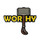 Worthy Lapel Pin Hard Enamel Black Nickel