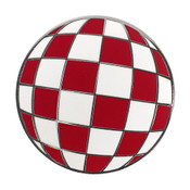 Amiga Ball Lapel Pin Hard Enamel Black Nickel