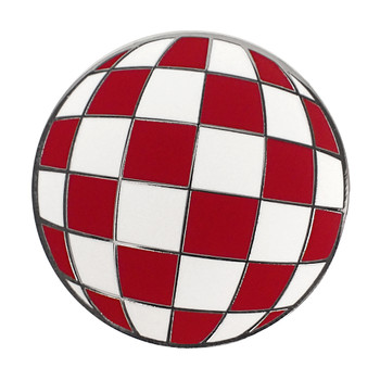 Amiga Ball Lapel Pin Hard Enamel Black Nickel