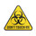 Don't Touch Me Lapel Pin Soft Enamel Black Dyed Metal