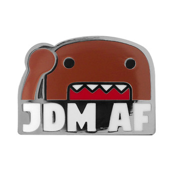 JDM AF Domo Lapel Pin Hard Enamel Black Nickel