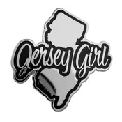 Jersey Girl State Lapel Pin Hard Enamel Silver