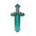 Minecraft - Sword Lapel Pin Hard Enamel Black Nickel