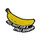 OCR - Banana Lapel Pin Soft Enamel Black Dyed Metal