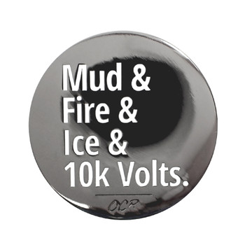 OCR - Mudder - 10k Lapel Pin Hard Enamel Black Nickel
