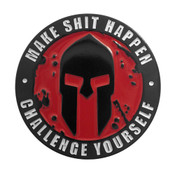 OCR - Spartan - Make Shit Happen Lapel Pin Soft Enamel Black Dyed Metal