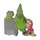 Oscar Grinch And Grumpy Lapel Pin Hard Enamel Black Nickel