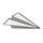 Paper Airplane Lapel Pin Hard Enamel Black Nickel