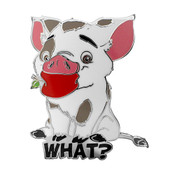 Pua Apple Lapel Pin Hard Enamel Silver