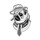 Pug Life - Fedora Lapel Pin Hard Enamel Black Nickel