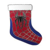 X-Mas Stocking - Spiderman Lapel Pin Hard Enamel Silver
