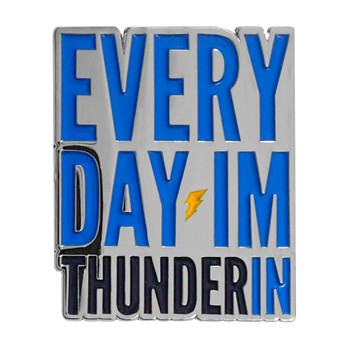 Pride Thunderin Lapel Pin Soft Enamel Silver