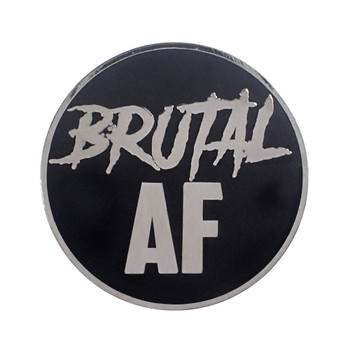 AF - Brutal Lapel Pin Hard Enamel Silver