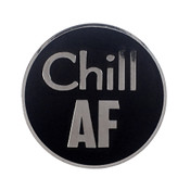 AF - Chill Lapel Pin Hard Enamel Silver