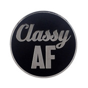AF - Classy Lapel Pin Hard Enamel Silver