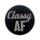 AF - Classy Lapel Pin Hard Enamel Silver