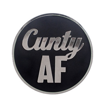 AF - Cunty Lapel Pin Hard Enamel Silver