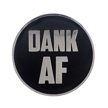 AF - Dank Lapel Pin Hard Enamel Silver