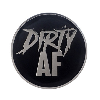 AF - Dirty Lapel Pin Hard Enamel Silver