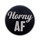 AF - Horny Lapel Pin Hard Enamel Silver