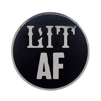 AF - Lit Lapel Pin Hard Enamel Silver