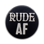 AF - Rude Lapel Pin Hard Enamel Silver