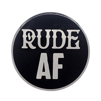 AF - Rude Lapel Pin Hard Enamel Silver