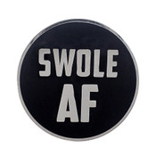 AF - Swole Lapel Pin Hard Enamel Silver