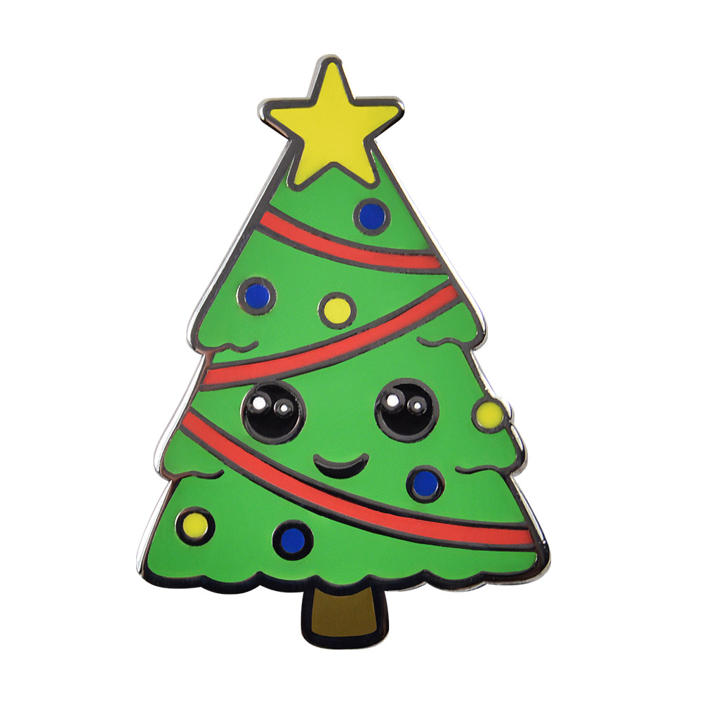 Download Christmas Tree - Cute Lapel Pin