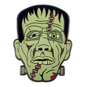 Halloween Frankenstein Lapel Pin Black Nickel