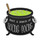 Hocus Pocus Cauldron Lapel Pin Soft Enamel Silver