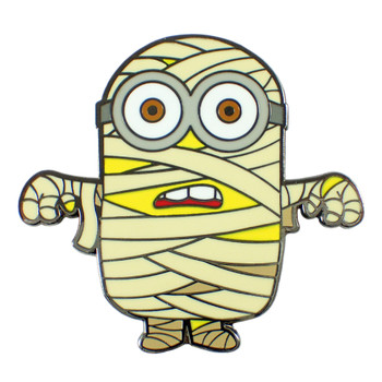 Minion Mummy Lapel Pin Hard Enamel Black Nickel