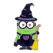 Minion Witch Lapel Pin Hard Enamel Silver