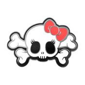 Skull Crossbones - Cute Lapel Pin Hard Enamel Black Nickel