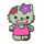 Zombie - Hello Kitty Lapel Pin Hard Enamel Black Nickel