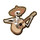 Rock On - Skeleton Lapel Pin Hard Enamel Gold