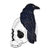 Nevermore Lapel Pin Soft Enamel Black Nickel