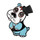 Baby Sugar Hippo Lapel Pin Hard Enamel Black Nickel