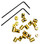 Locking Pin Keepers Gold