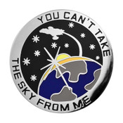 You Can't Take The Sky From Me  Lapel Pin Hard Enamel Silver