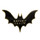 Bat Shit Crazy Lapel Pin Hard Enamel Gold