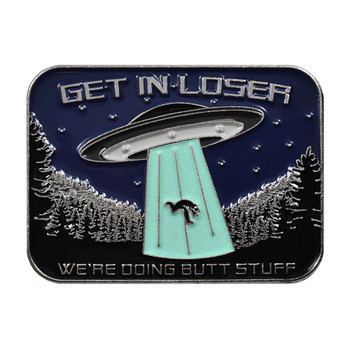 Get in Loser Lapel Pin Soft Enamel Silver