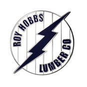 Roy Hobbs Lumber Co Lapel Pin Hard Enamel Silver