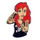 Tattooed Ariel Lapel Pin Hard Enamel Black Nickel