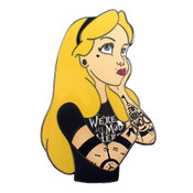 Tattooed Alice Lapel Pin Hard Enamel Black Nickel