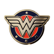 Wonder Woman WW Logo Lapel Pin Hard Enamel Gold