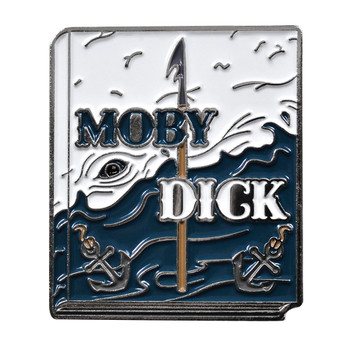 Classic Novels - Moby Dick Lapel Pin Soft Enamel Silver