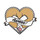 Corgi Butt Awooo Lapel Pin Hard Enamel Black Nickel