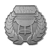 Grill Expert Lapel Pin Die Struck Antiqued Silver