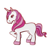 Anodized aluminum unicorn soft enamel pin
